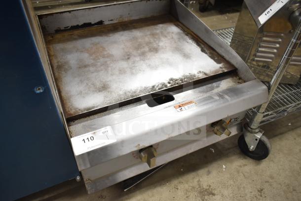 Cooking Performance Group 351GTCPG24 griddle, natural gas, 60,000 BTU, flame failure protection, thermostatic controls, used condition.