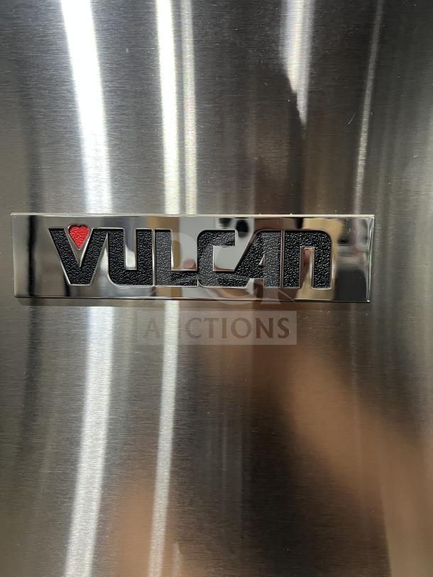 Vulcan stainless steel electric convection steamer cabinet, model C24ET10, Energy Star certified, with logo detail.