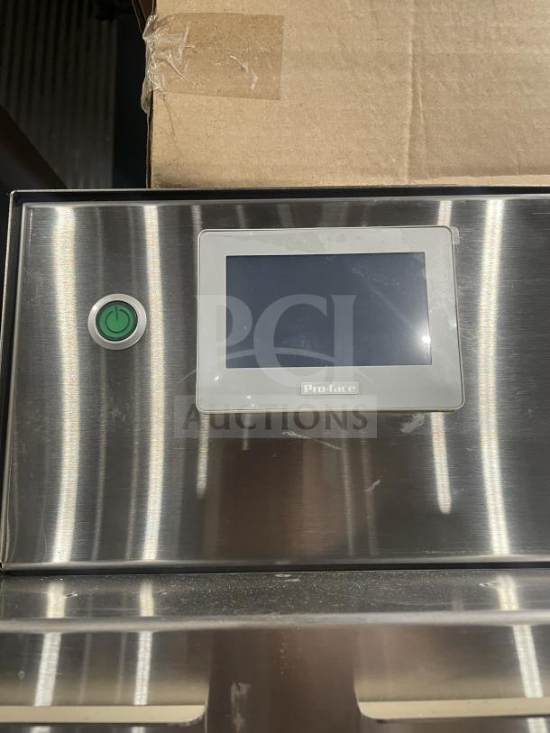 Champion PRO Series commercial dishwasher, model 44PRO. Stainless steel with built-in booster, touchscreen panel, on legs. Brand new.