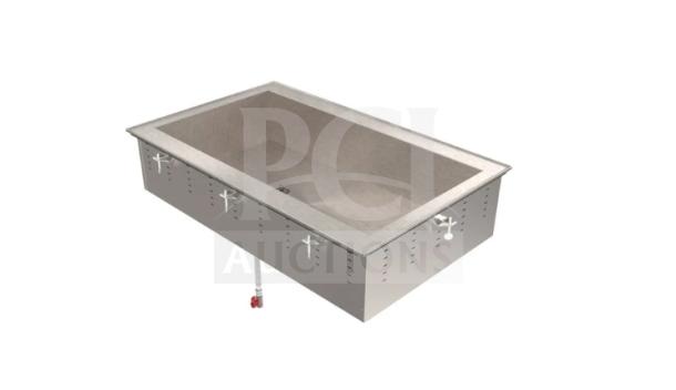 Brand new Vollrath 36491 stainless steel food well, ice-cooled, commercial-grade, in box. Serial: M319-01577133-001.