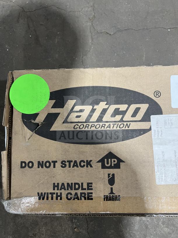 New Hatco GRAH-24-120-I-QS infrared food warmer in box; stainless steel, high wattage; labeled "Fragile."