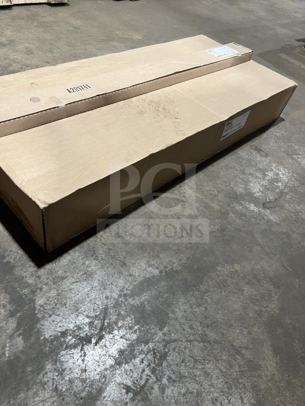 Brand new Eagle 2148E green epoxy wire shelf in sealed box. Ideal for commercial use. Labels indicate model and maker.