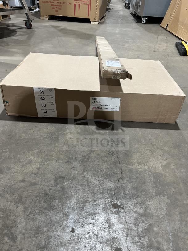 Brand new Eagle 2136E green epoxy-coated wire shelf, 21"x36", in original box. Tags display model and brand details.