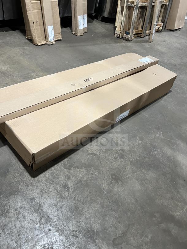 Brand new Eagle 2154E commercial wire shelf, 21"x54", green epoxy-coated, in original packaging.