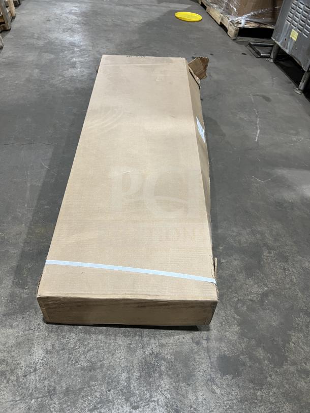 Brand new Hoshizaki HS5164 commercial stainless steel 48" double overshelf in box. Model: HS-5164, SN: 10209292.