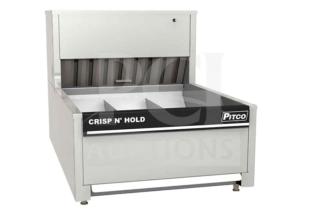 Pitco PCC18 countertop fried food holding station, new, out of box, 3 sections, model PCC18, serial F21EB038057, 115V 1 phase.