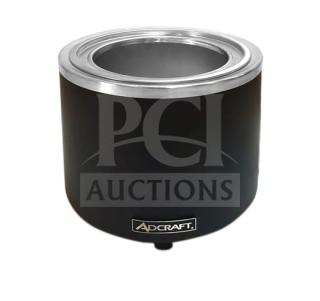 Brand new Adcraft FW1200WRB commercial 11 Qt black countertop cooker/warmer with thermostatic controls, 120V.