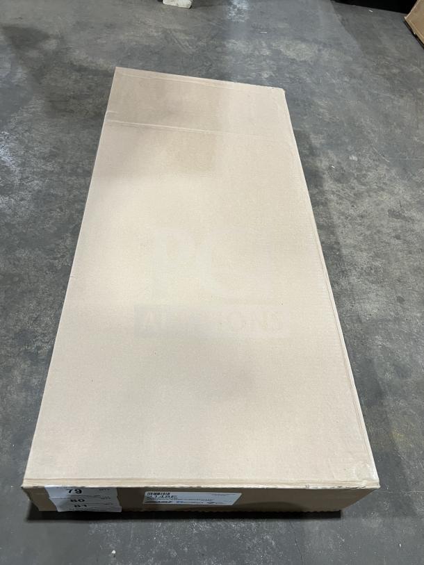 Brand new Eagle Group epoxy-coated wire shelf, model 2148E, 21"x48", in original box with labels visible.