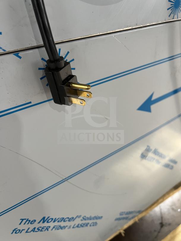 Brand new Perlick 4-door bar back refrigerator with stainless steel worktop, model BBS108-RF-Y-S-S-H1, in original box.