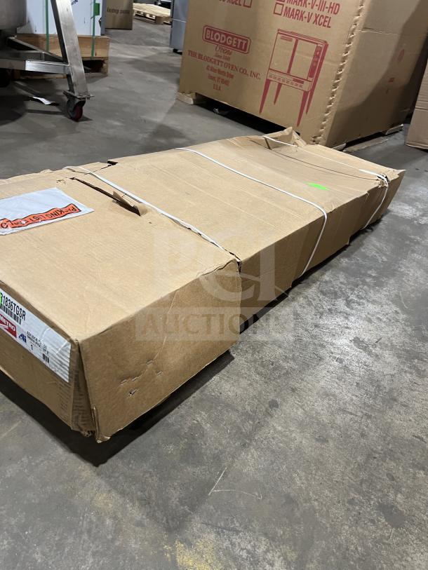 Brand new Metro Commercial 36" stainless steel wire shelving, model CR1836TGSR, in original box with serial number 10279781.