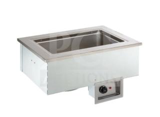 Brand new Delfield N8717D stainless steel one-pan drop-in hot food well, model N8717-D, in original box.