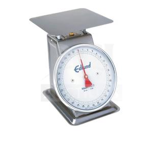 BRAND NEW Edlund Commercial Portion Scale, Model 48100, chrome finish, clear dial with red pointer, heavy-duty, in box.