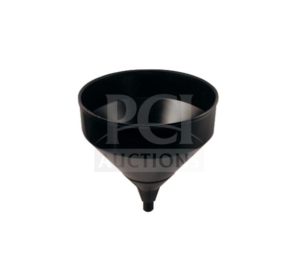 Barmaid Commercial Black Funnel, Model CR-804, brand new condition, durable plastic construction.