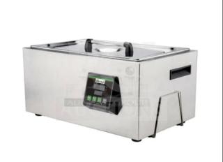 BRAND NEW! IN THE BOX! Winco Spectrum Series Commercial Stainless Steel Electric Powered Countertop 7.4 Gal. Sous Vide Cooker/Thermal Circulator! With Digital Control Panel! Model: ESVC-28! 110–120V 1 Phase!