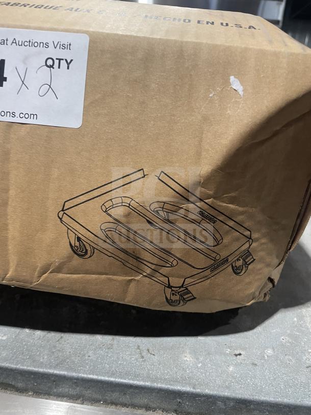 Brand new Cambro Compact Dolly, model CDC300358, in original box. Hot red, SN: NCT2903001001, ideal for commercial use.