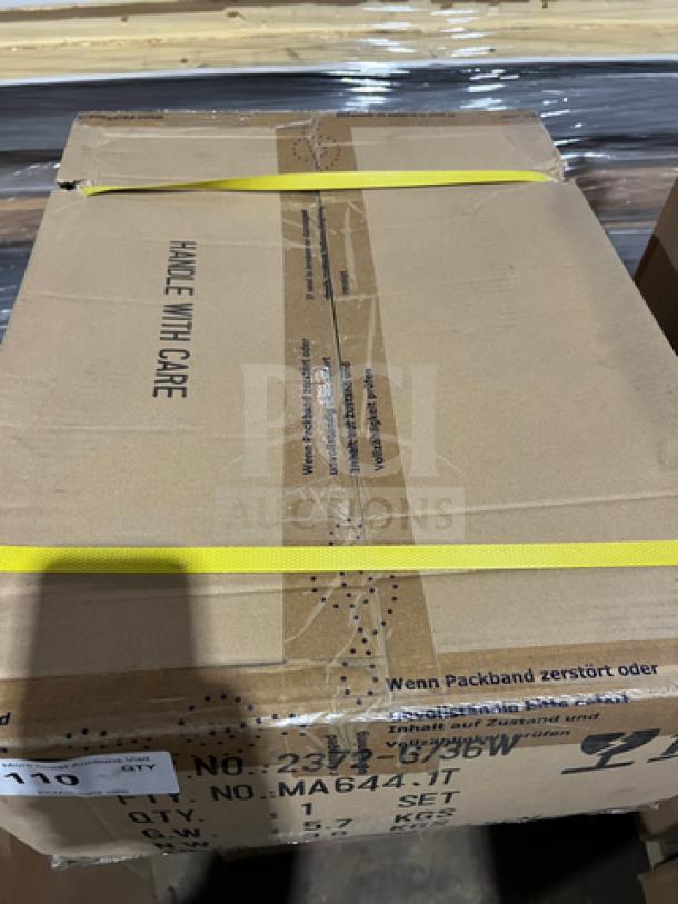 New in box Spring Round Sauteuse Server Inserts, Model 2372, with intact packaging and visible care instructions.