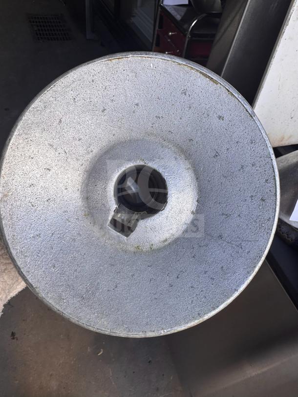 HOBART 30QT & 40QT commercial spiral dough hook, metal construction, used condition, suitable for heavy-duty mixing.