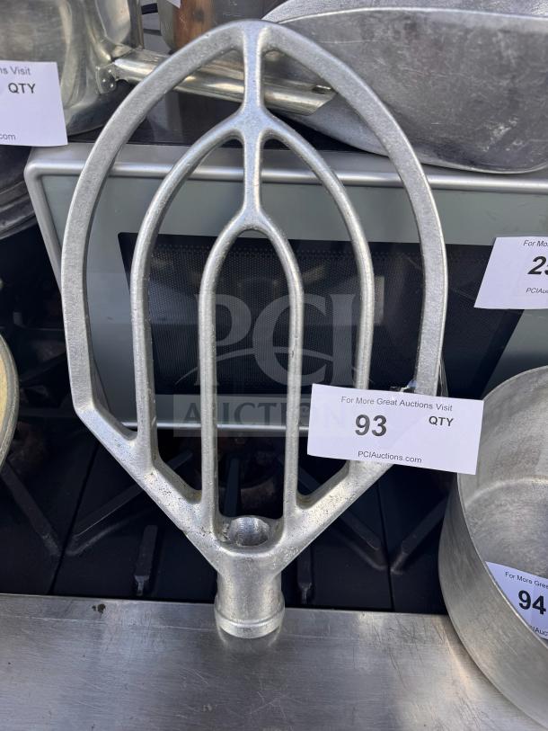 Hobart 60QT commercial mixer flat beater paddle - Image 3 of 4