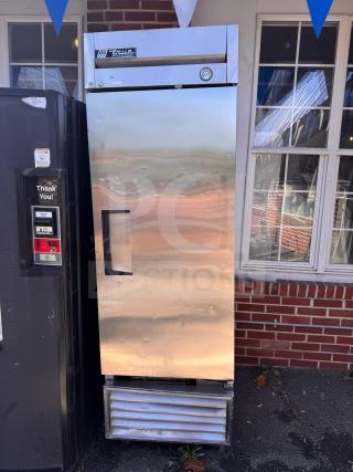 True T23-F Solid Door freezer, stainless steel, visible brand label, tested and working condition, commercial use.