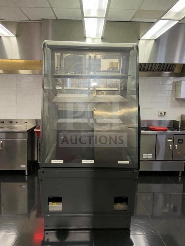 Premium condition Structural Concepts SB2755 refrigerated bakery display case, 220V, fully tested, USA-made, single phase.