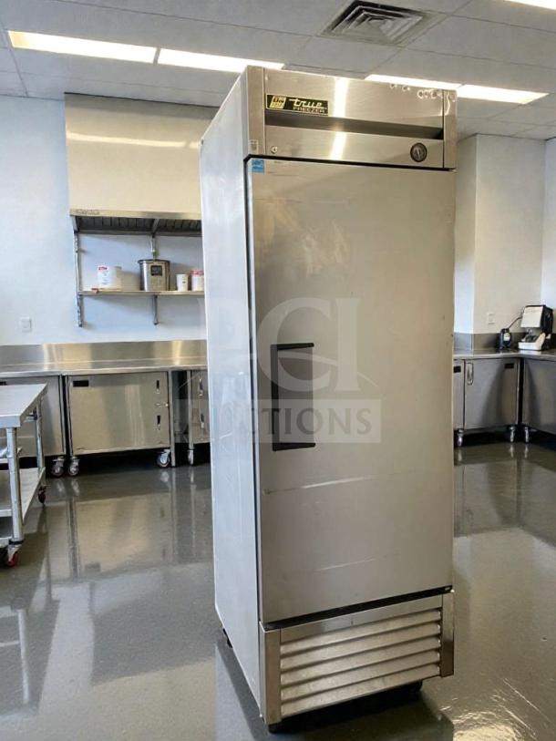 Pristine True T-23F commercial reach-in freezer, 115V, single phase, fully tested, stainless steel, O’Fallon, MO, USA.