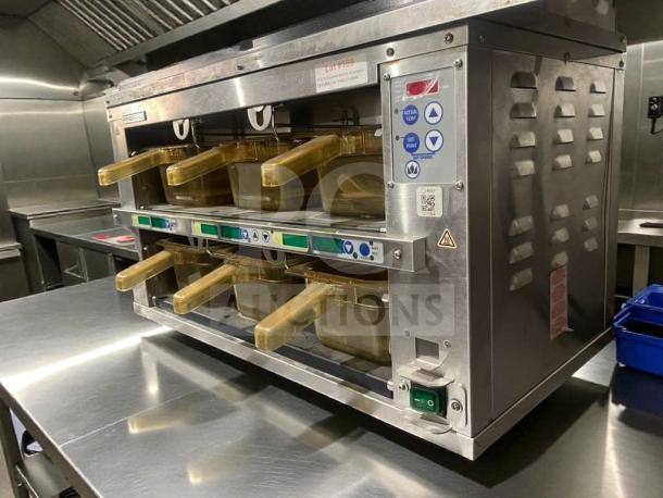 Prince Castle EHBP23 Heated Holding Bin in pristine condition, 120V, single phase, fully tested, with functional control panel.