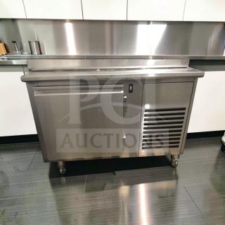 ICM Stainless SCSLC-1800 commercial refrigerated undercounter unit, immaculate condition, fully tested, 120/220V, stainless steel.