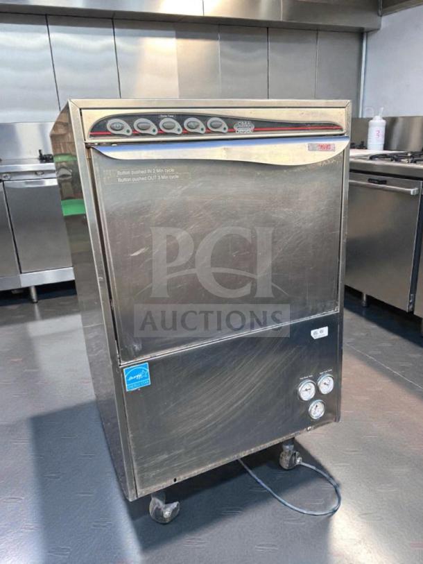 Premium condition Krono DUPLA 50 USA commercial undercounter dishwasher, stainless steel, tested and working, 220–240V.