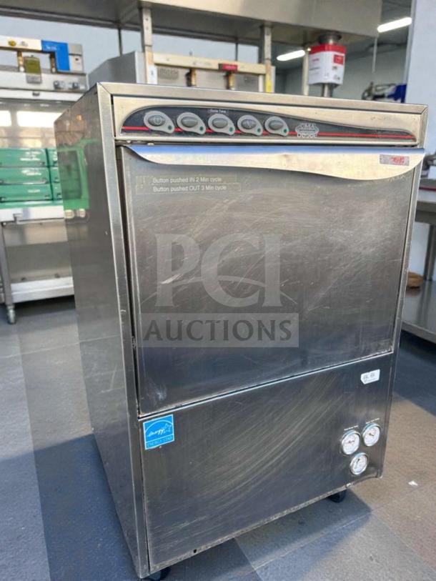 Krono DUPLA 50 USA commercial undercounter dishwasher, stainless steel, model KRO-L-DW-0279, tested, 220-240V, Castel Franco.