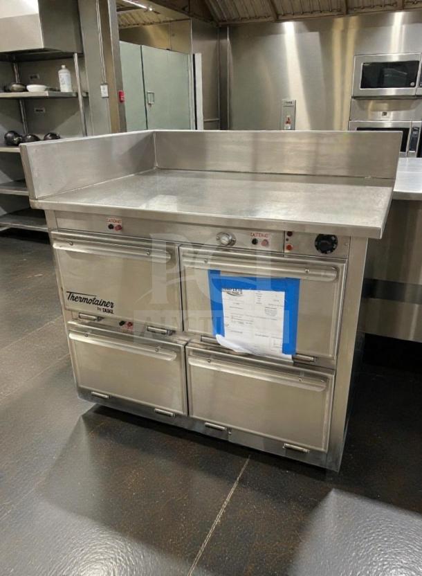 Duke Thermotainer Heated Holding Cabinet in excellent condition, 208V/3 Phase, stainless steel, fully tested and working.