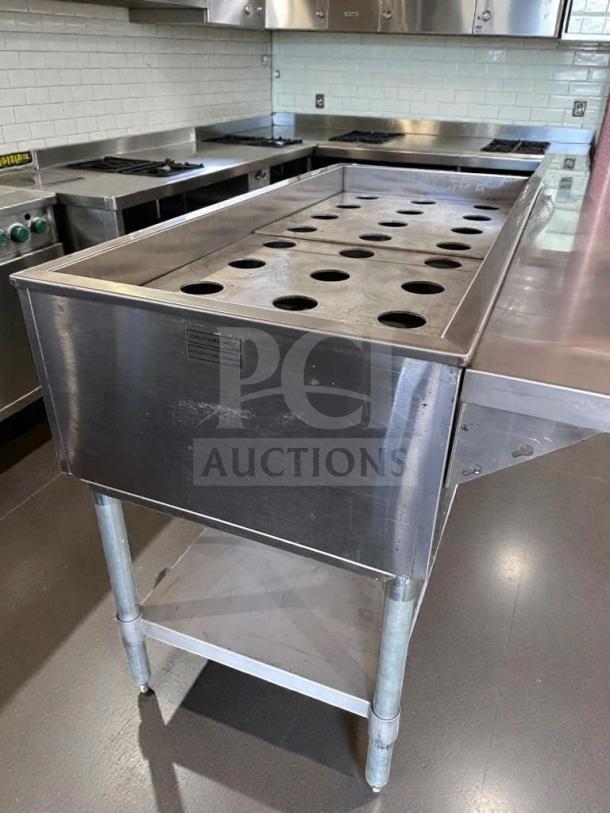 Eagle Group WT3-240 stainless steel steam table, 72", UL & NSF listed, superior condition, fully operational.