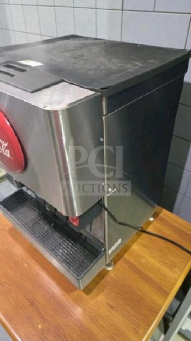 High-grade Coca-Cola soda fountain dispenser, stainless steel, model 41930R, multi-flavor, fully operational, tested.