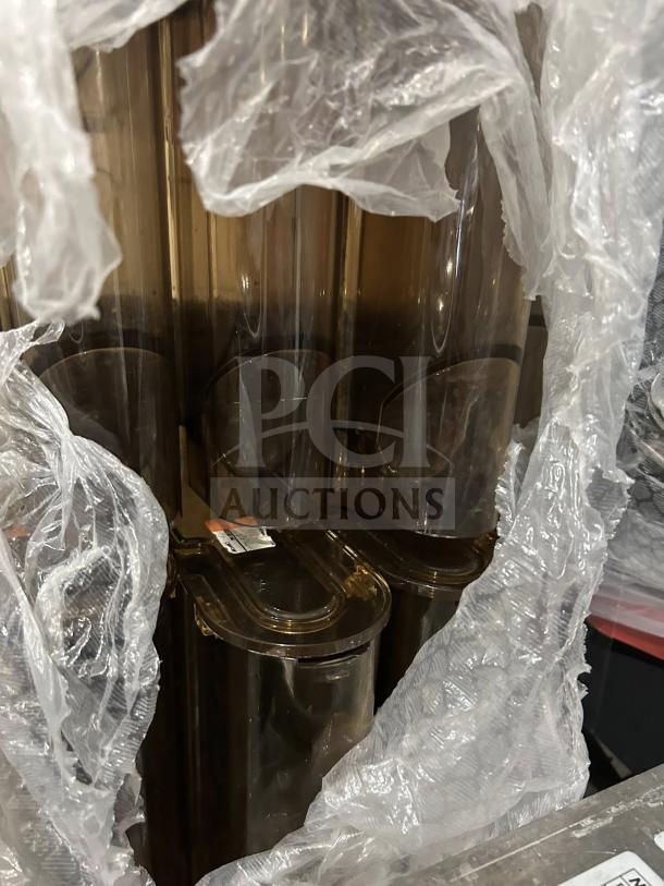 Clover Vertica Coffee Tower System, like new, clear plastic components visible, fully operational, 220V/3 Phase.