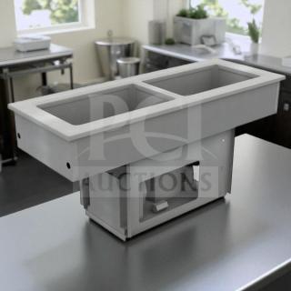 Delfield 8148-EFNP two-pan LiquiTec refrigerated drop-in cold well, UL & NSF listed, fully operational, premium condition.