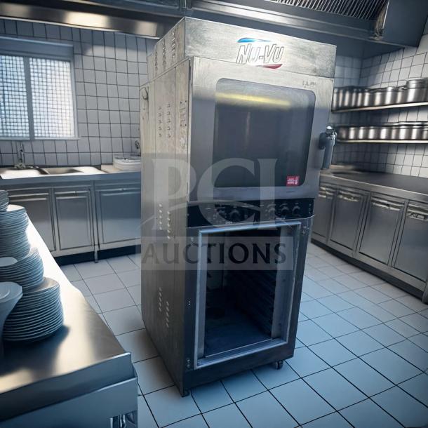 Nu-Vu OP-4/8M commercial oven & proofer combo in immaculate condition, 208V 3 Phase, fully tested, USA-made.