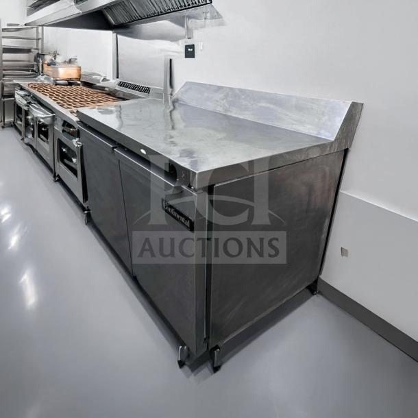 Continental commercial stainless steel refrigerated chef base, 48", outstanding condition, fully tested, model CON-L-BASE-0922.