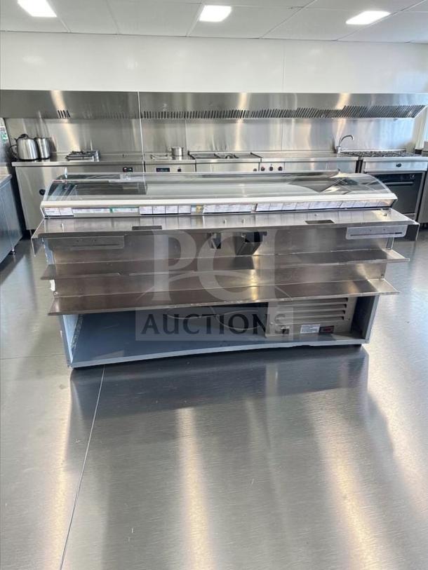 Duke 48" refrigerated prep table, Model Sub-CP-TC48M, in excellent condition, stainless steel, fully tested operational.