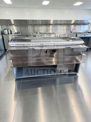 Duke 48" refrigerated prep table, Model Sub-CP-TC48M, in excellent condition, stainless steel, fully tested operational.