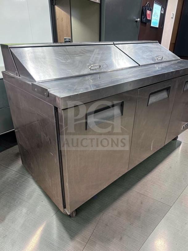 Titan XTSU72 commercial sandwich prep table refrigerator, 72" stainless steel, superior condition, ETL listed, fully tested.