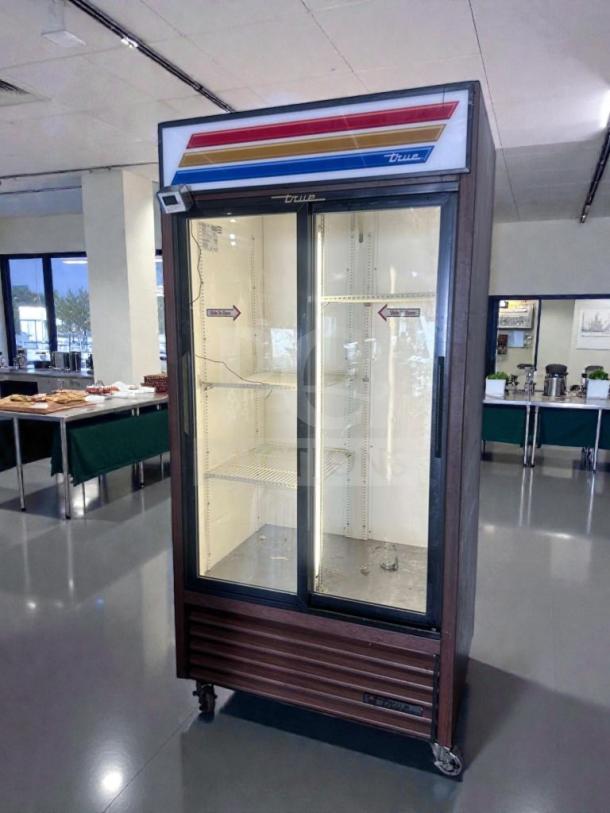Elite Condition True GDM-33 Commercial Glass Door Merchandiser, 2 Door, 115V, Made in USA, Fully Tested & Operational.