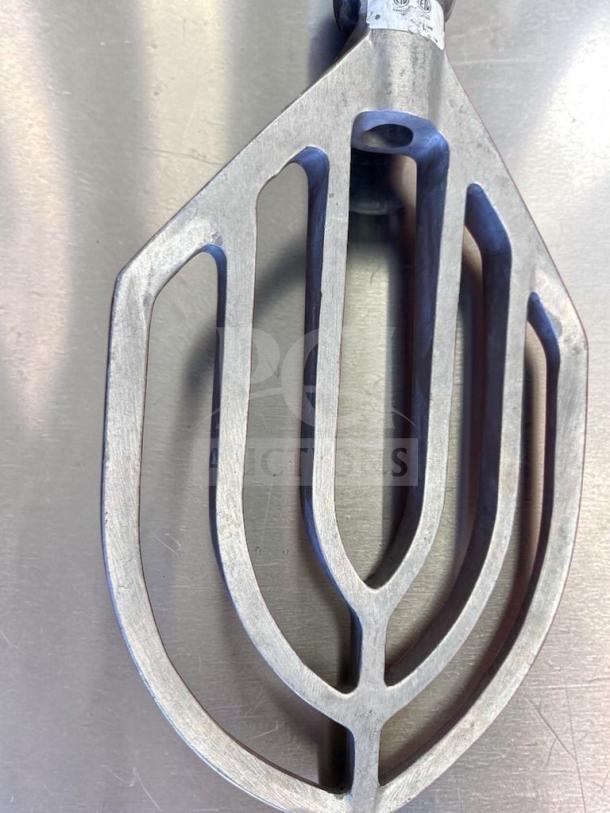 Commercial Aluminum Flat Beater Paddle, 17", superior condition, heavy-duty attachment for mixers, Model MIX-S-BEATER-0690.