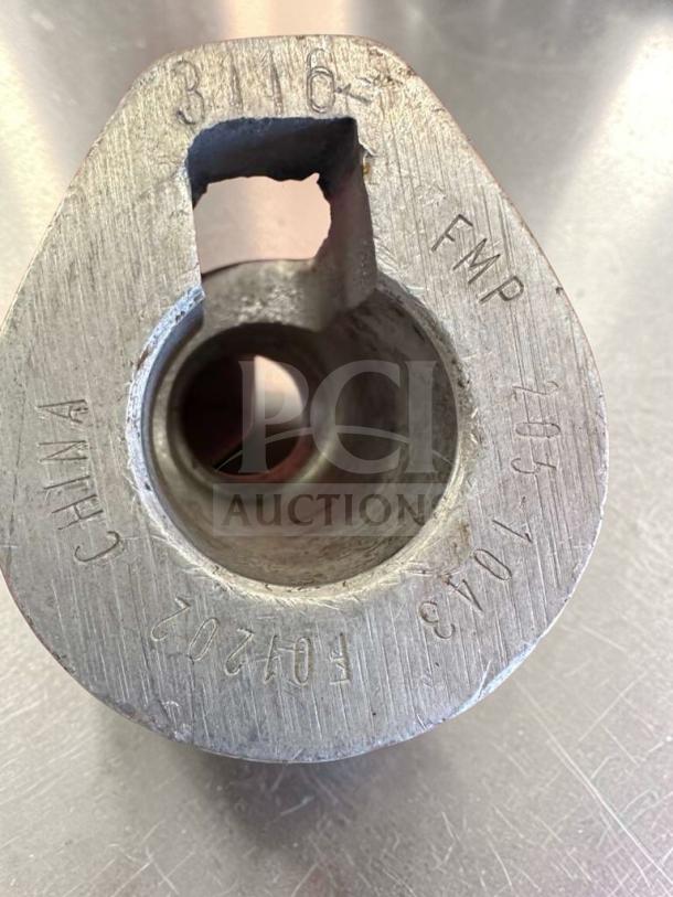 Superior condition aluminum flat beater paddle, 17" commercial mixer attachment, model MIX-S-BEATER-0690. Markings: FMP, China, 51043, F04202.