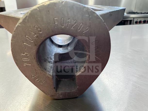 Commercial aluminum flat beater paddle attachment, heavy-duty, 17", model MIX-S-BEATER-0690, engraved markings visible.