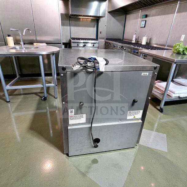 True TUC-27F-LP-HC undercounter freezer in stainless steel, 27" width, left hinge, commercial-grade, superior condition.