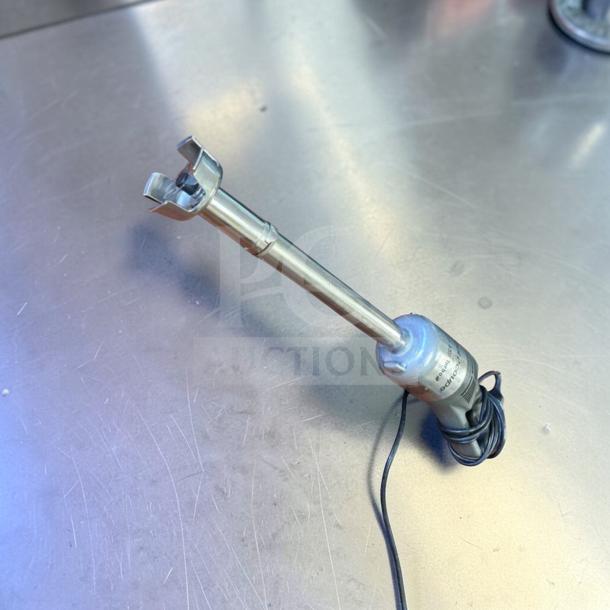 Robot Coupe MP450 Turbo immersion blender, 37" stainless steel shaft, superior condition, fully tested, heavy-duty use.