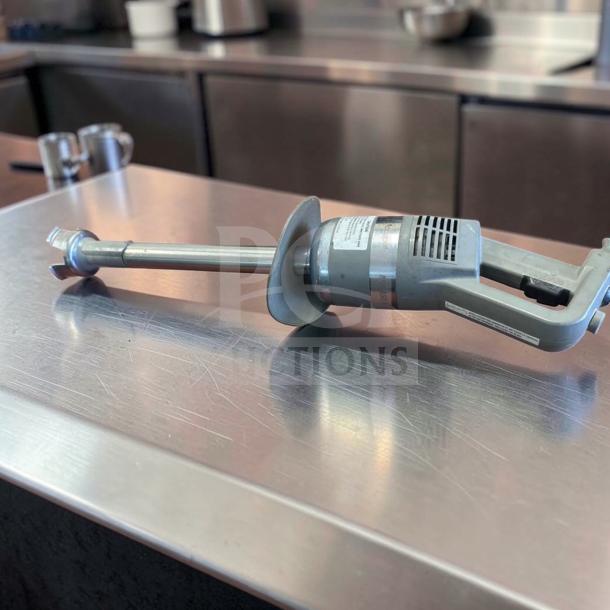 Elite condition Robot Coupe MP450VV immersion blender with 18" shaft, variable speed. Heavy duty, fully tested, operational.