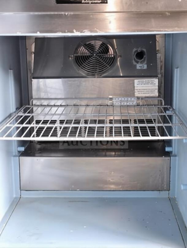 Delfield 4427 commercial undercounter refrigerator, 27” stainless steel, single door, prime condition, fully tested operational.