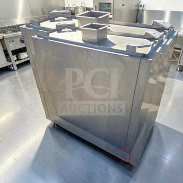 Halton stainless steel commercial kitchen exhaust hood in outstanding condition, heavy-duty, fully tested, Model HAL-L-HOOD-0767.