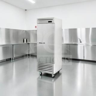 Elite condition Blue Air BSR23-HC commercial refrigerator, 26" stainless steel, bottom mount, fully tested, by Blue Air Co., Ltd.
