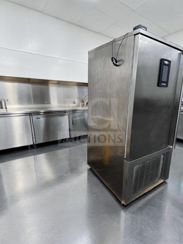 American Panel HURRiCHiLL blast chiller, model AP12BCF150-2-P, exceptional condition, 24 pan capacity, 208V/3PH.